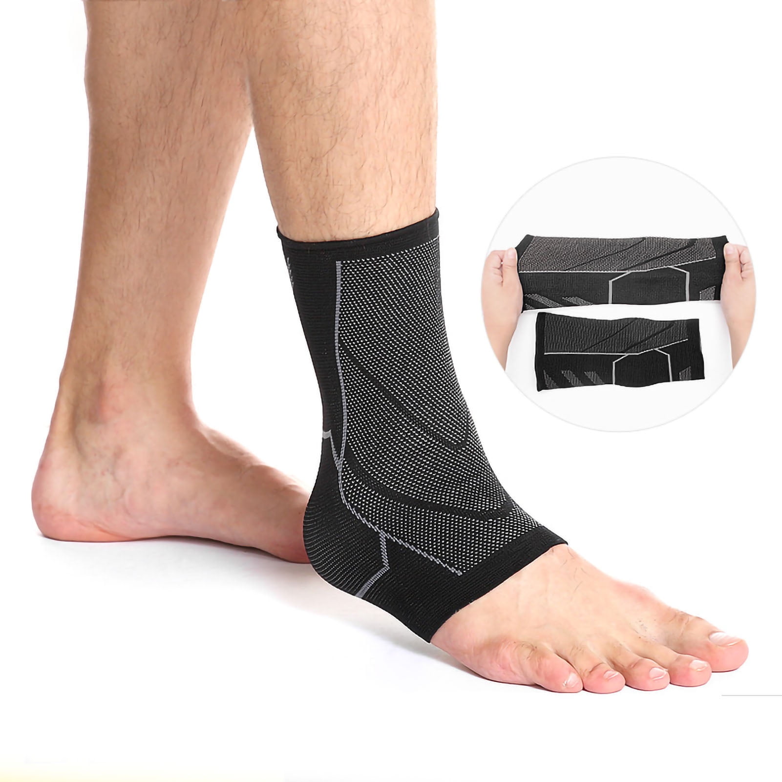 Ankle Brace Elastic Compression Achilles Tendon Support Sleeve For