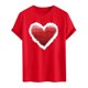 thumbnail image 3 of Ceisia Men's Casual Heart-Printed Short Sleeve Crew Neck Gift T-Shirt, 3 of 5