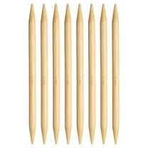 Uxcell 8Pcs Bamboo Knitting Needles Double Pointed Size US 15(10mm) 7.9 Inch