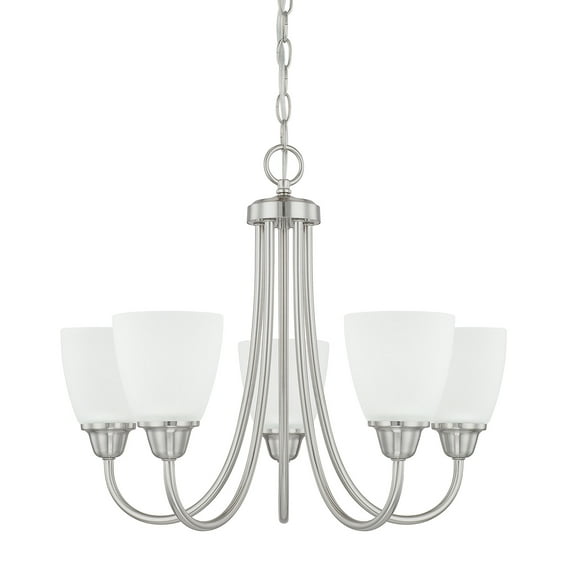 Capital Lighting 415151-337 Trenton 5 Light 21" Wide Chandelier - Nickel