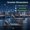 thumbnail image 7 of iScooter 350W Electric Scooter for Adults, 6 / 12 /18 Mph 3-Speed Escooter, Up to 15-21 Miles Range, Foldable Commuting Electric Scooter for Teens, 7 of 7