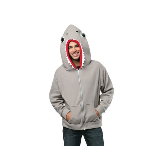 Shark Hoodie Adult Costume Medium