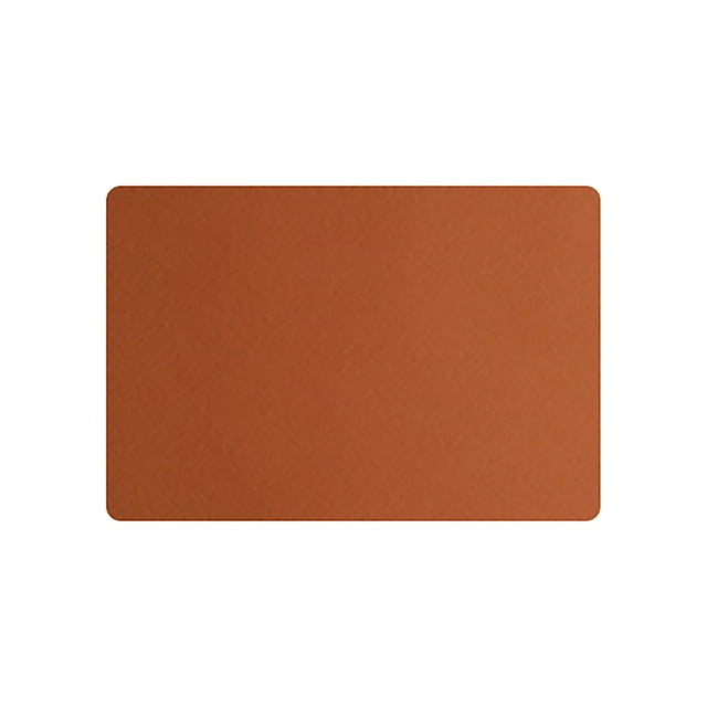 LBECLEY Large Round Table Mat Leather Placemat Home Double Sided