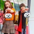 thumbnail image 4 of 2pcs Halloween Portable Bucket Children Trick Or Candy Pail Holder (White),Halloween Decorations, 4 of 5