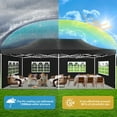thumbnail image 3 of SANOPY 13x26 Heavy Duty Canopy with 6 Sidewalls, 2 Height Adjustable Commercial Tent,Pop up Party Wedding Tent,Outdoor Gazebo with Wheeled Bag,Black, 3 of 9