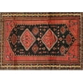 thumbnail image 1 of Ahgly Company Machine Washable Indoor Rectangle Traditional Saffron Red Area Rugs, 7' x 10', 1 of 7