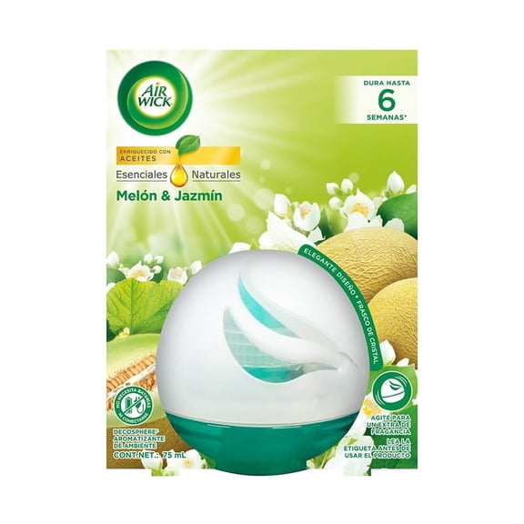 Aromatizante ambiental Air Wick melón y jazmín 75 ml