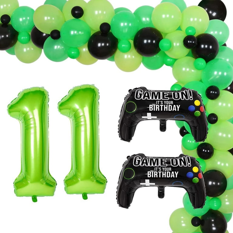 Video Game 9th Birthday Party Decoration for Boys Game on Gaming Theme  Party Supplies Game Controller Level Up 9 Foil Balloon with Happy Birthday  Banner Cake Topper 