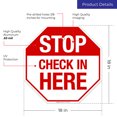 thumbnail image 3 of Stop Check In Here Sign,, 3 of 8