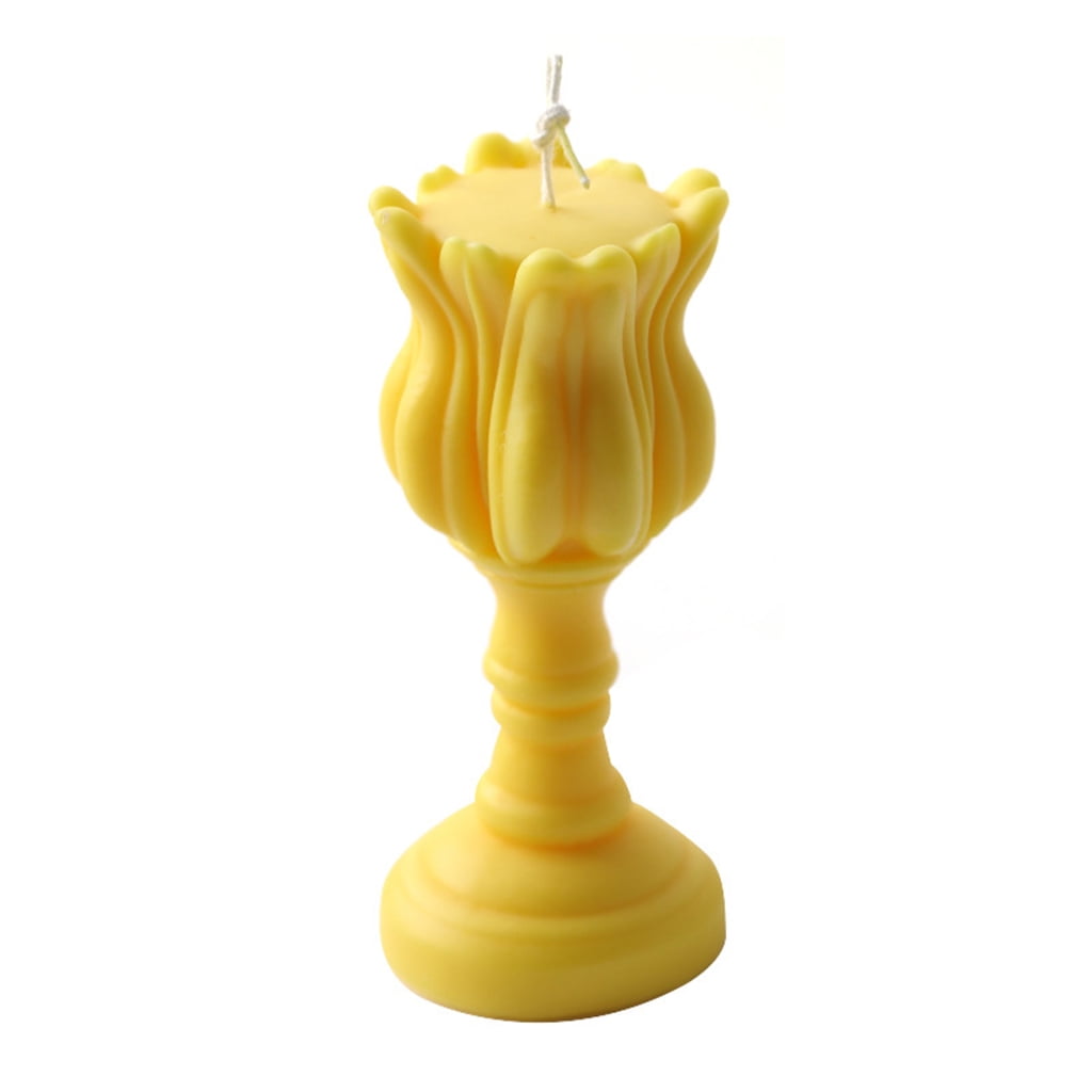 Oasiva 3D Tulip Candle Silicone Mold Soap Crayon Wax Mould Home Ornaments Making Supply