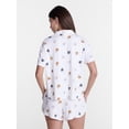 thumbnail image 4 of Halloween Women's Notched Top and Shorts Pajama Set from Way to Celebrate, 2-Piece, Sizes XS-3X, 4 of 5
