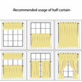 thumbnail image 6 of Kitchen Window Curtains Linen Cotton Half Short Curtain,Blackout Short Curtain,Rod Pocket Bistro Curtain, Half Window for Home Decor, 6 of 7