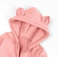 thumbnail image 5 of Winter Hoodies Romper for Baby Boys Girls Casual Hoody Bear Ears Zipper Jumpsuit, 5 of 8