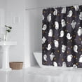 thumbnail image 2 of Dark Halloween Ghosts with Stars Shower Curtain 72"x72" ,Bathroom Decorative Shower Curtains Set with 12 Hooks,Modern Waterproof Washable Shower Curtain, 2 of 6