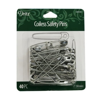 Dritz 2" Safety Pins Coiless, 40 Piece