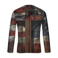 thumbnail image 4 of Blusas y camisas de manga larga con cuello redondo para hombre, blusas casuales de manga larga con cuello redondo, blusas estampadas, blusas de poliéster para hombre, 4 of 5