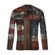 thumbnail image 4 of Blusas y camisas de manga larga con cuello redondo para hombre, blusas casuales de manga larga con cuello redondo, blusas estampadas, blusas de poliéster para hombre, 4 of 5