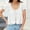 White, variant on Hauaitttt Trendy Women's T Shirts for Casual and Vacation Wear Short Sleeve Round Neck with Lace Hollow Out Detail and Bow Tie Design Women Casual Tee Sleeve Shirt Loose Fit Womens Top T Shirts Tops