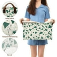 thumbnail image 5 of Collapsible Storage Bins Fabric Shelf Baskets with Handles Closet Organizer Green Small Triangles 16.9x11.4x10, 5 of 8