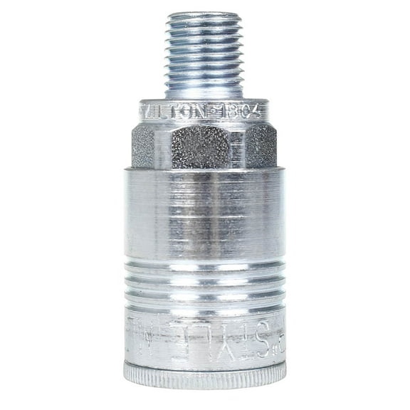 Milton Industries 1/4" MNPT Male P-Style Coupler Buna-N Seal 300 PSI Max 1804