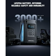 Grecell 240W Power Station,Solar Generator with Integrated Stand Emergency Power for Outdoors Travel, Home Use
