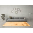 thumbnail image 3 of Ahgly Company Indoor Round Abstract Orange Modern Area Rugs, 3' Round, 3 of 4