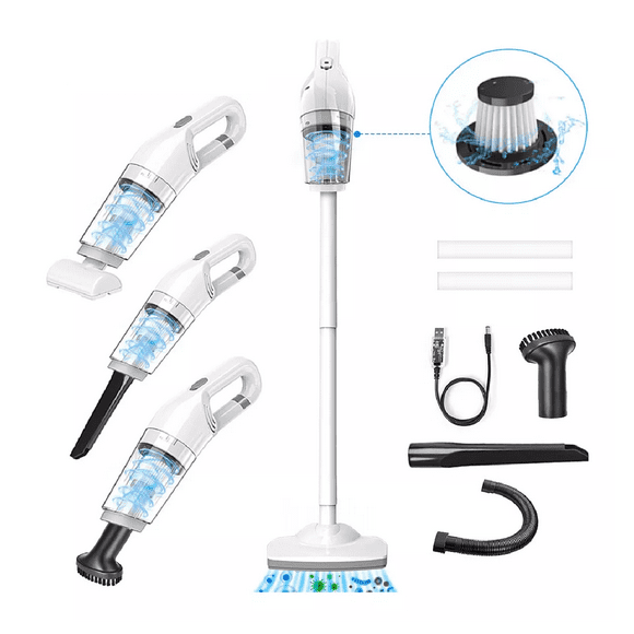Aspirador De Mano Portátil Inalámbrico Blanca