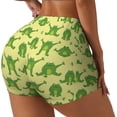 thumbnail image 2 of Kdxio Funny Frogs Print Workout Shorts for Women Seamless Soft Smooth Gym Yoga Scrunch Active Shorts, 2 of 5