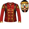 thumbnail image 1 of Crackshot Costume Adulte Sublimé Chemise & Capuche Grande, 1 of 2