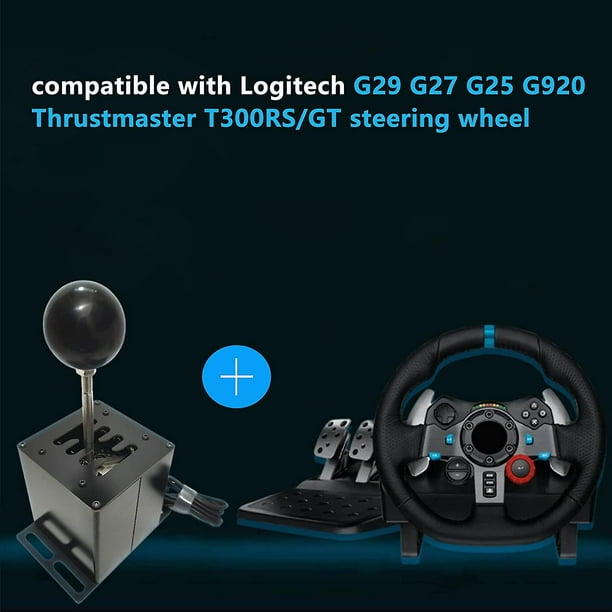 PC USB H Gear Shifter For Logitech G29 G27 G25 G920 T300RS/GT Sim Racing  Game /