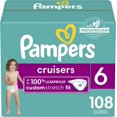 thumbnail image 4 of Pampers Diapers Size 6 (108 Count) - Cruisers Disposable Baby Diapers (Packaging May Vary), 4 of 5