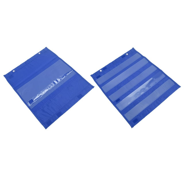 Pocket Chart for Classroom, 5 Rows Transparent Pocket, Nylon Material, Engaging Educational Tool with Design, Suitable for Group Activities