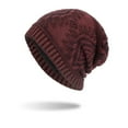 thumbnail image 2 of Luxalzxs Slouchy Beanie Hat for Men/Women, Soft Warm Fleece Lined Chunky Baggy Knit Skull Cap Chemo Cap Night Sleeping Cap, 2 of 2