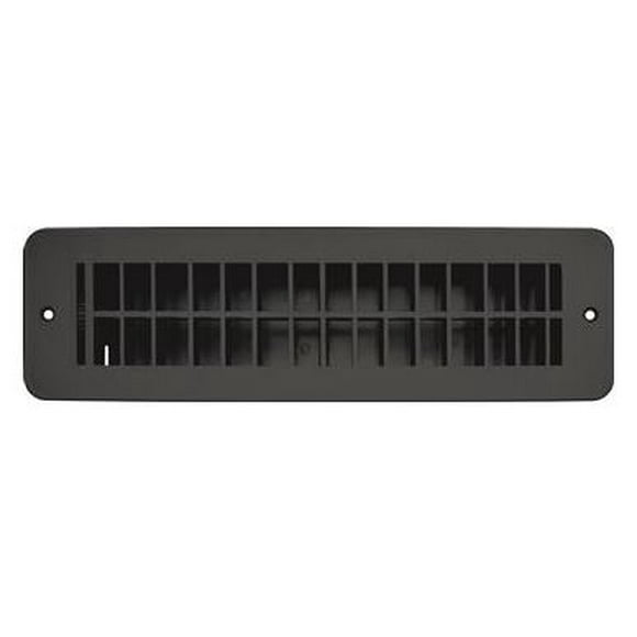 RV Designer Heating/Cooling Register H841 Heating/Cooling Register; Rectangular; 10 Inch x 2-1/4 Inch; With Damper; Black; Plastic