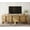 Walnut, variant on Modern Dresser TV Stand for TVs up to 100 Inch, Cruved Entertainment Center, Wood TV Console with Storage for Living Room