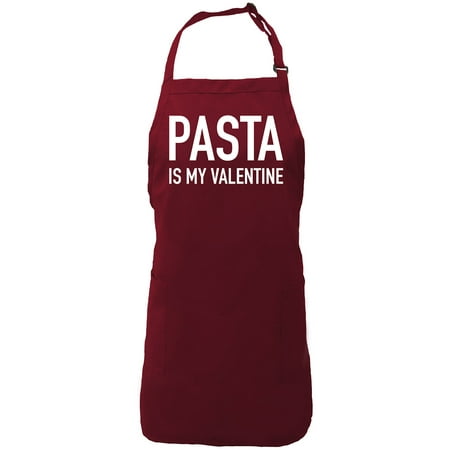 

Pasta Is My Valentine Apron with 2 patch pockets