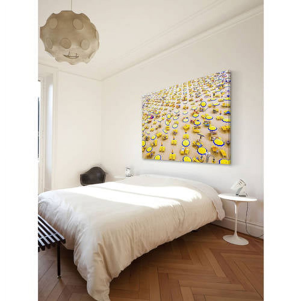 Marmont Hill Yellow Umbrellas Painting Wall Art Print