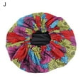 thumbnail image 1 of Women African Floral Print  Cap Double Layer Wide Band Sleep Makeup Bonnet, 1 of 10