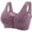 Purple, variant on NIEWTR Front Closure Bras for Women No Underwire Comfort Lace Older Senior Wireless Snap Closing Bra(Purple,3XL)