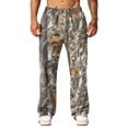 thumbnail image 5 of LTTVQM Woodland Camo Wide Leg Sweat Pants Weekend Rural Scenic Realtree Leaf Camo Relaxed Fit Drawstring Waist Mens Casual Wide Leg Full Length Trousers Earthy Yellow M, 5 of 7