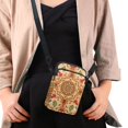 thumbnail image 4 of HELLHERO Floral Design Double Deck Adjustable Shoulder Strap Crossbody Small Bags Polyester for Women, 4 of 7