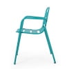 thumbnail image 4 of Scaggs Metal Outdoor 3-Piece Bistro Set, Teal, 4 of 11