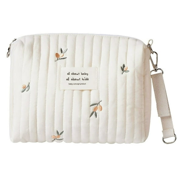 Chok Sac à Couches Matelassé en Coton Sac de Poussette Mignon Doux Chaud pour Accessoire de Bébé (Ours)