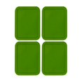 thumbnail image 1 of Tapas para contenedores MRX Solutions, 19,7 x 14,6 cm, color verde, paquete de 4, 1 of 2