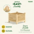 thumbnail image 5 of Greenes Fence  24" x 24" x 21" (3/4" Thick) Premium Cedar Elevated Planter, 5 of 10