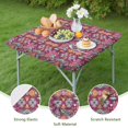 thumbnail image 4 of Colorful Tribal Pattern Square Fitted Tablecloth with Elastic Edge,Square Table Cover,Washable Elastic Table Cover for Home Kitchen Party Decor 36"x36", 4 of 6