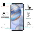 thumbnail image 4 of Bemz (2 Pack) Shields for Apple iPhone 12 Pro - Full Edge Coverage, Bubble-Free, High Response Touch Tempered Glass Screen Protectors - Clear with Black Frame, 4 of 7