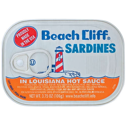 Beach Cliff In Louisiana Hot Sauce Sardines, 3.75 oz by Bumble Bee Foods