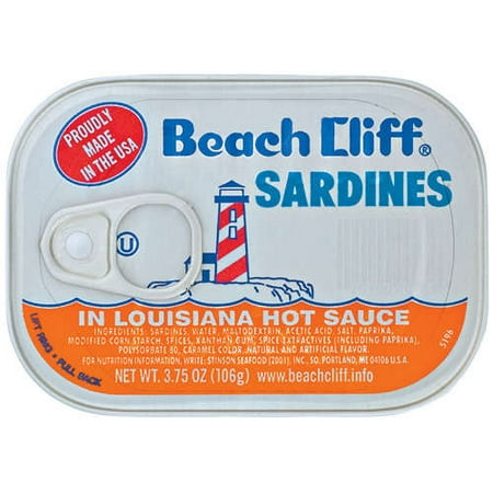 sardines cliff louisiana beach sauce hot 75oz oz amazon