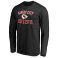 thumbnail image 2 of Men's Black Kansas City Chiefs Victory Arch Long Sleeve T-Shirt, 2 of 3